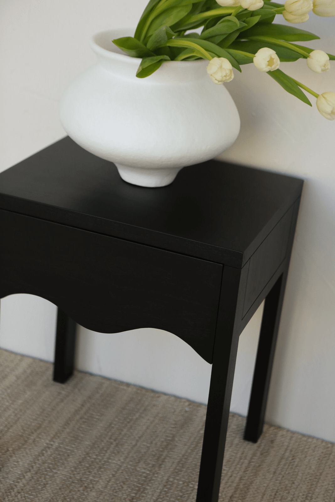 Aubrey Bedside Table | Black