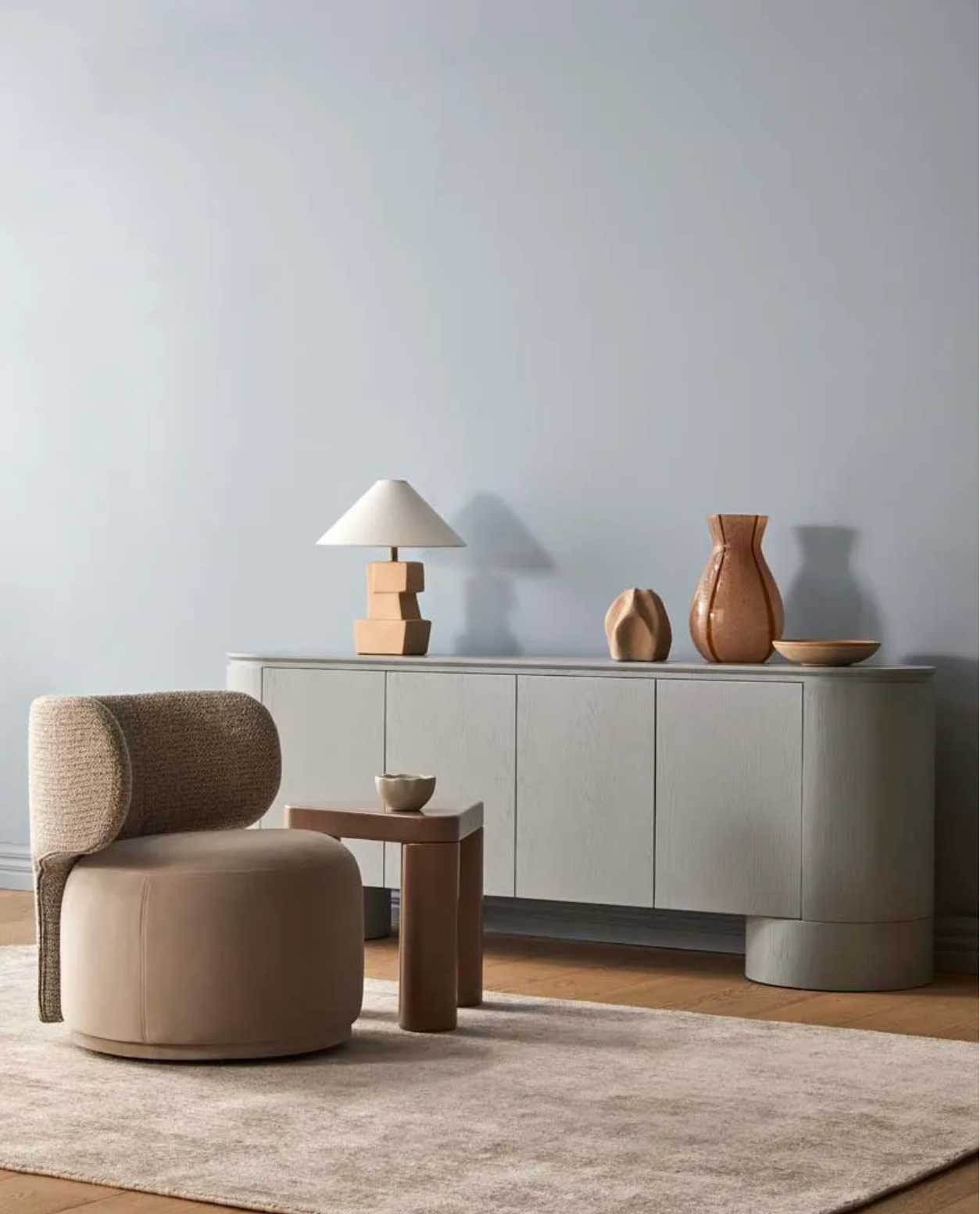 Frankie Tri Side Table - Gloss Dusk